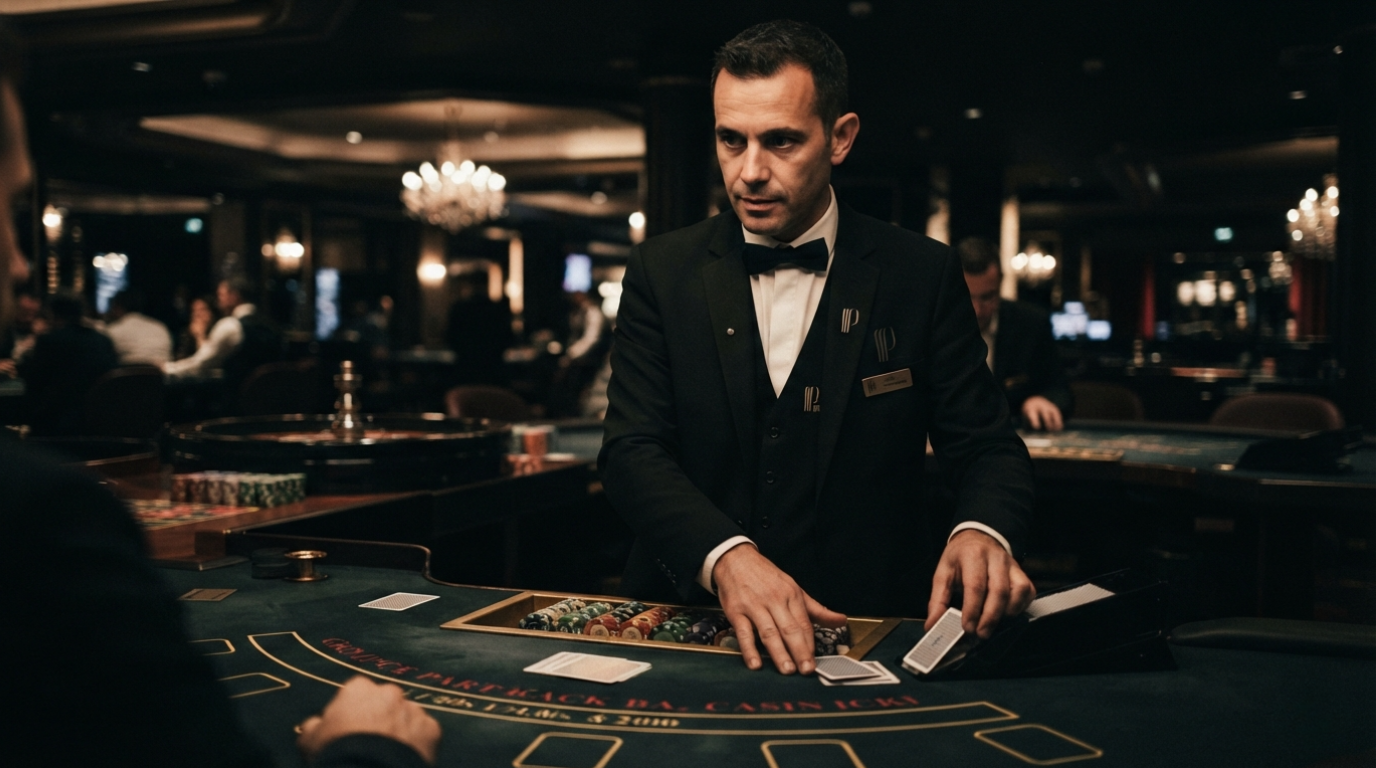 Définition d'un croupier